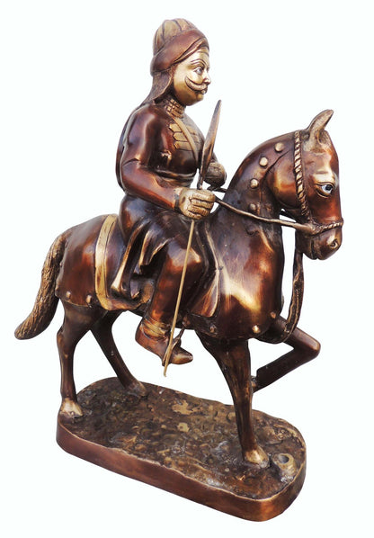 Brass Maharana Pratap Statue