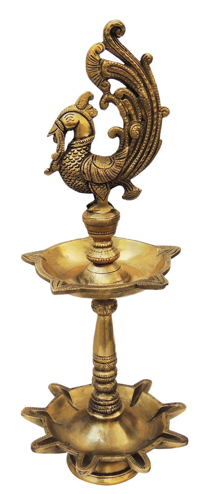 Brass Table Oil Lamp Deepak