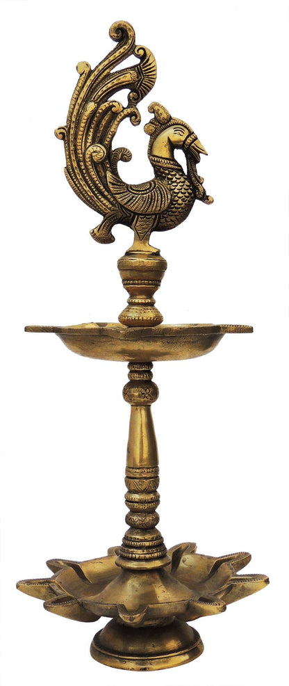 Brass Table Oil Lamp Deepak