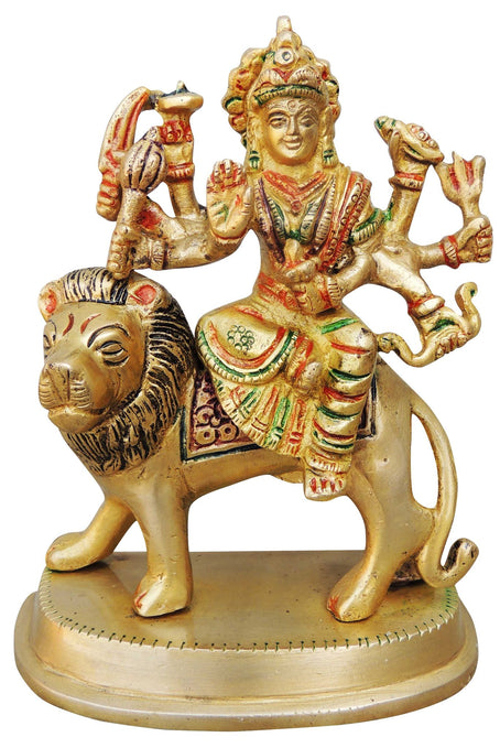 Brass Goddess Durga Superfine Idol