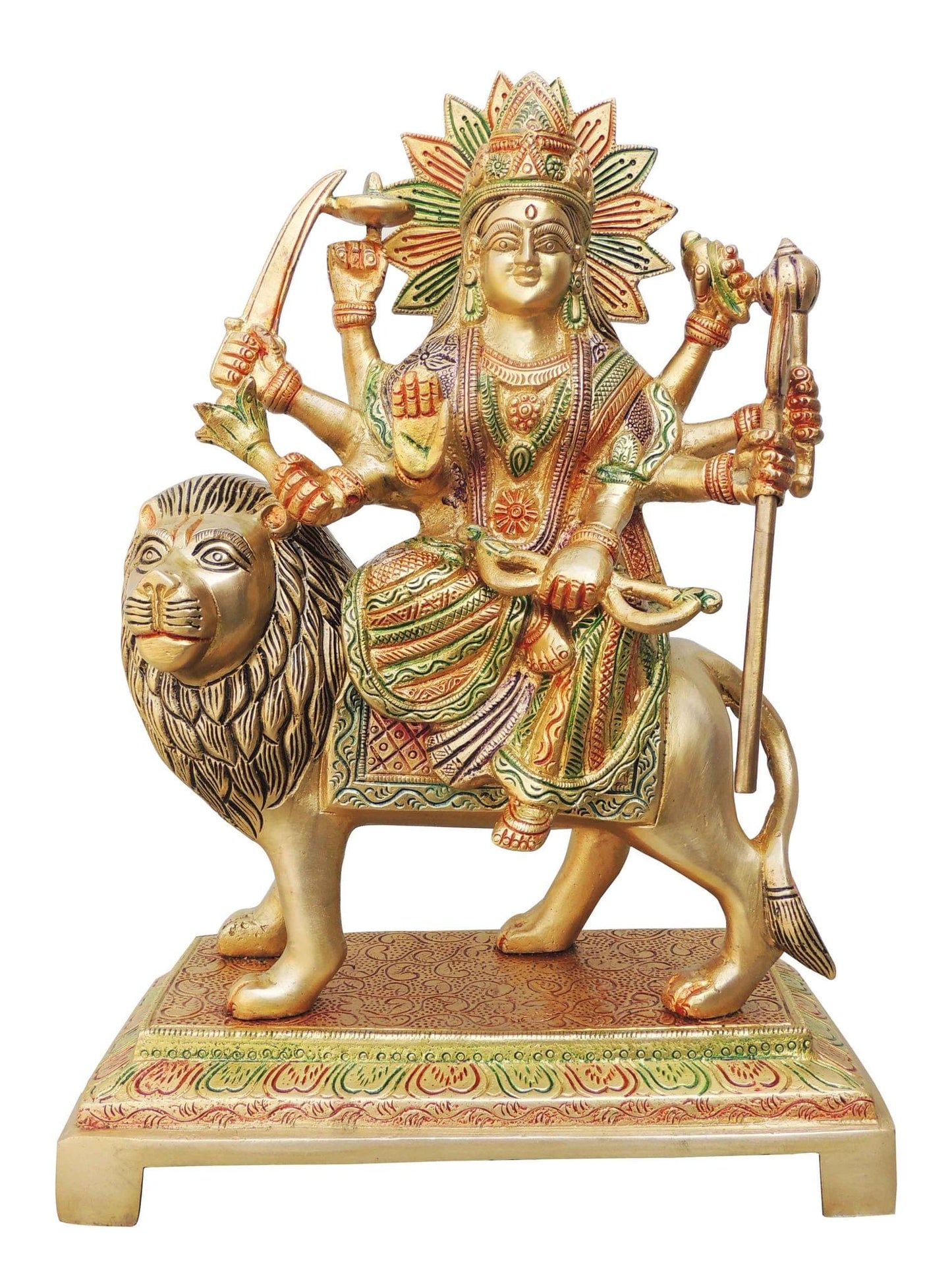 Brass Durga Ji Goddess Idol Statue