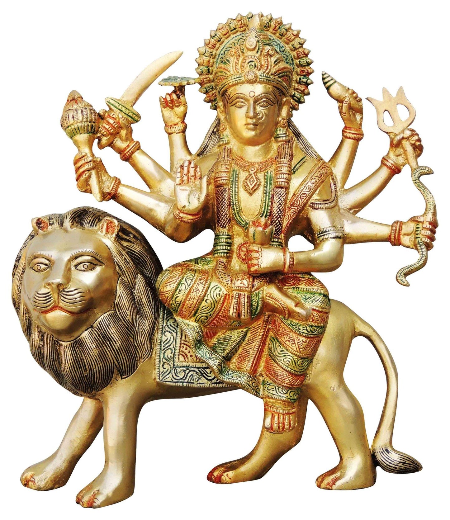 Brass Durga Ji Goddess Idol Statue