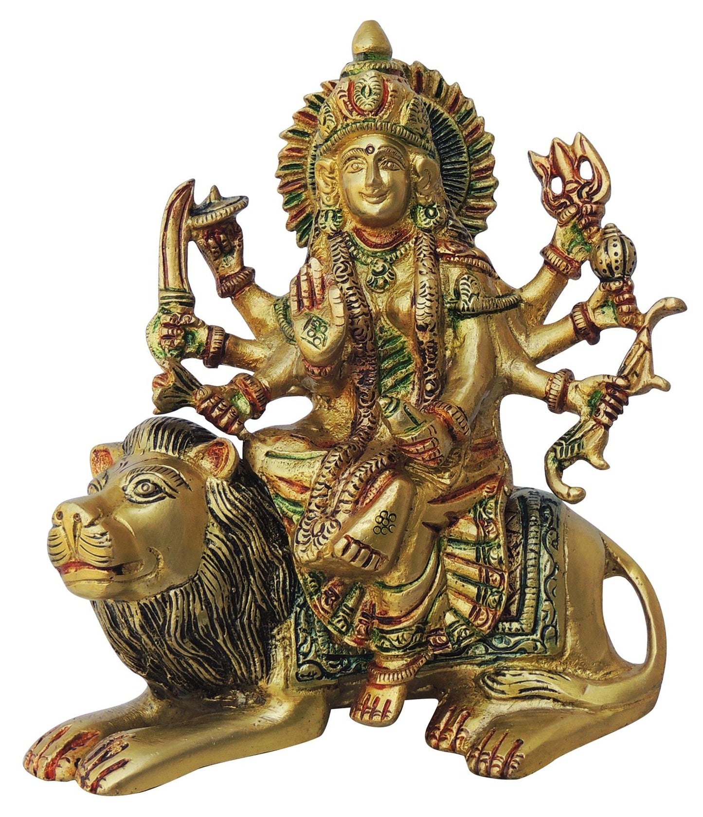 Brass Durga Ji Goddess Idol Statue