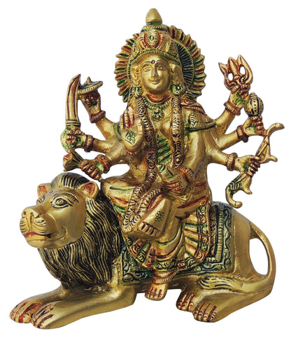 Brass Durga Ji Goddess Idol Statue