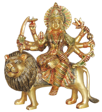 Brass Durga Ji Idol Statue