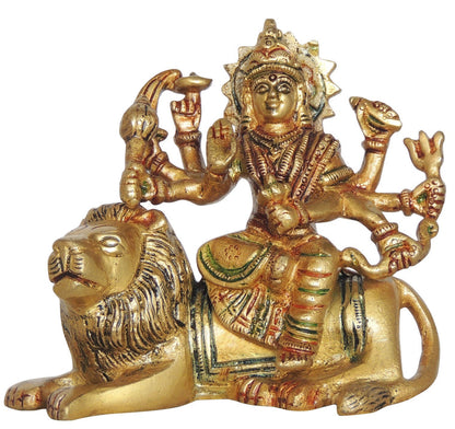 Brass Goddess Durga Superfine Idol