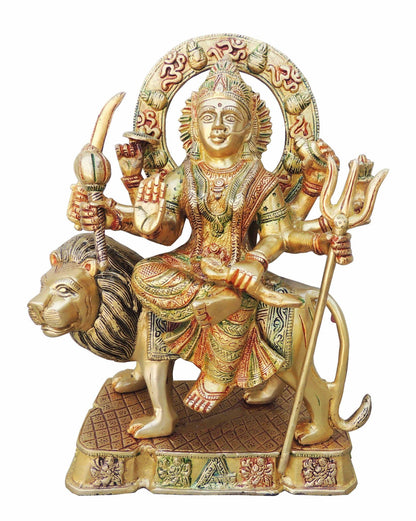 Brass Durga Ji Goddess Idol Statue