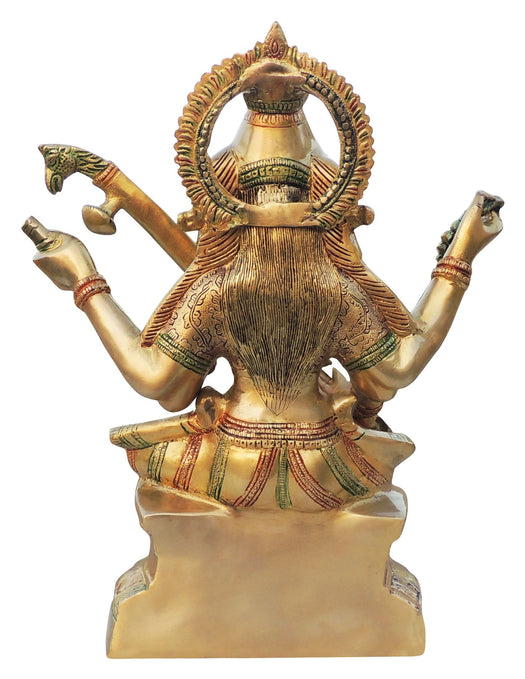 Brass Saraswati Ji Statue