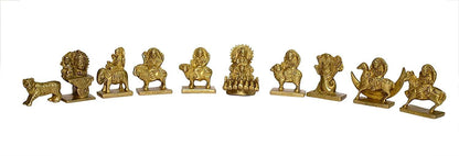 Brass 9 Planets Navagraha Statue