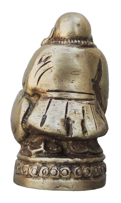 Brass Laughing Buddha Statue