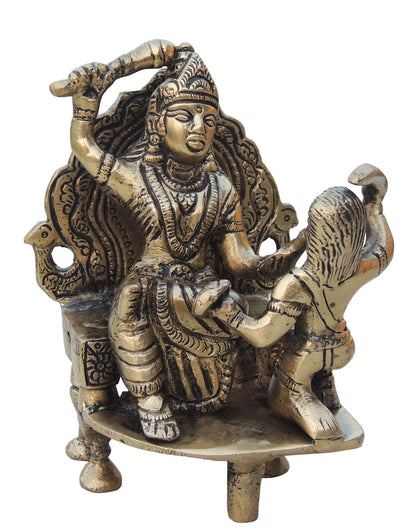 Brass Baglamukhi Idol