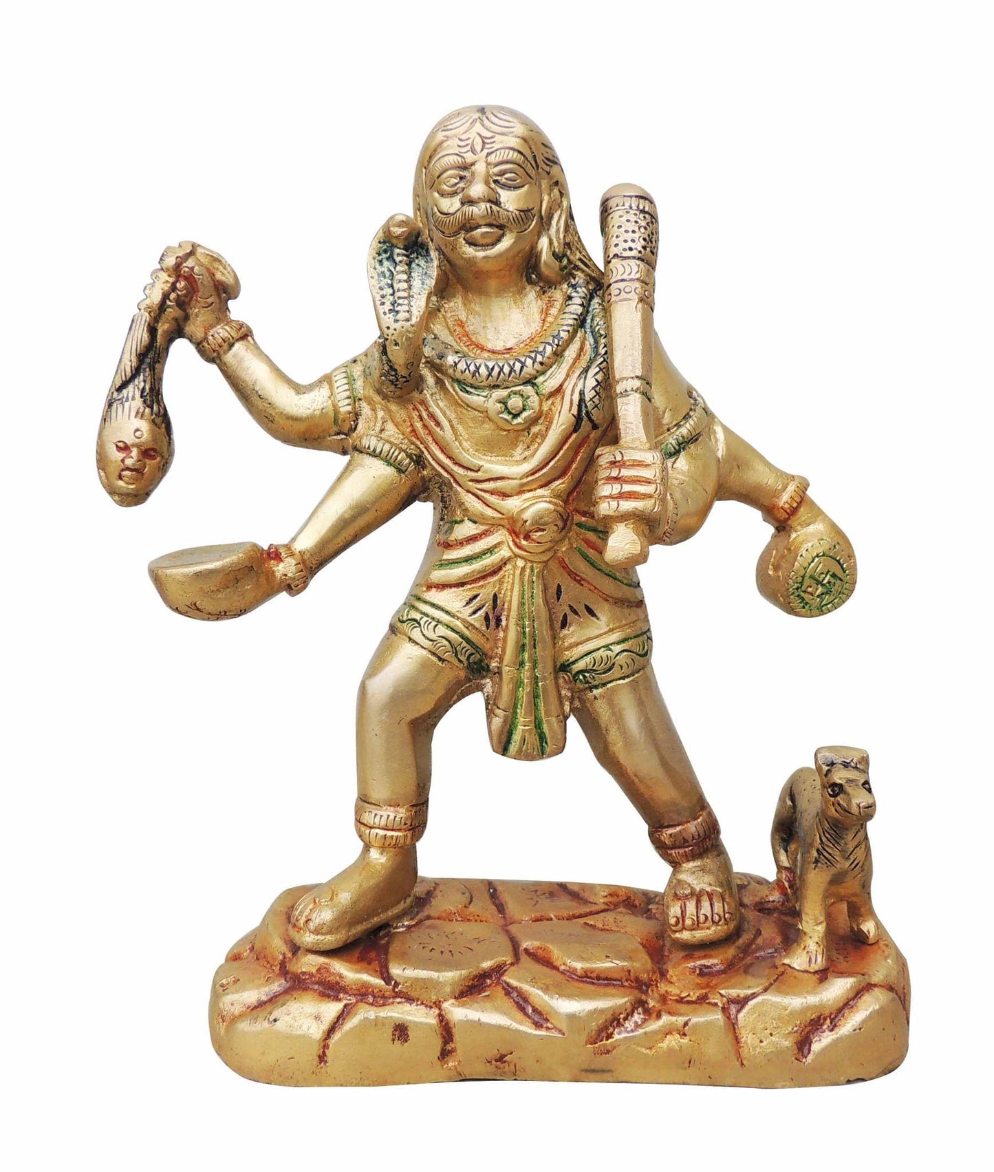 Brass Bhairav Baba Statue