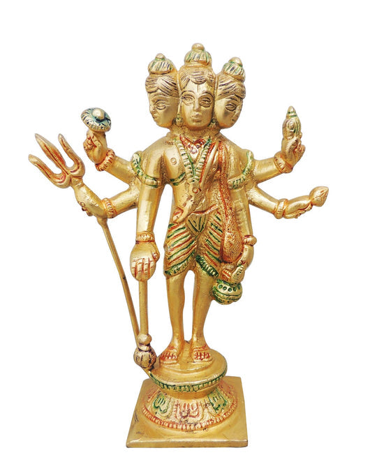 Brass Dattatreya Ji Statue