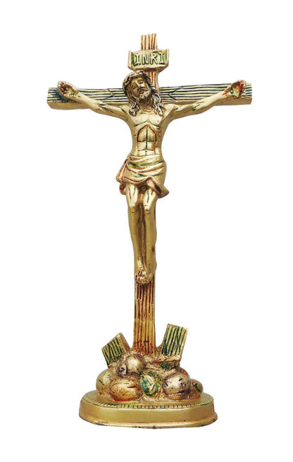 Brass Jesus On Cross Statue