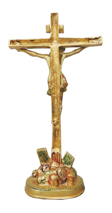 Brass Jesus On Cross Statue