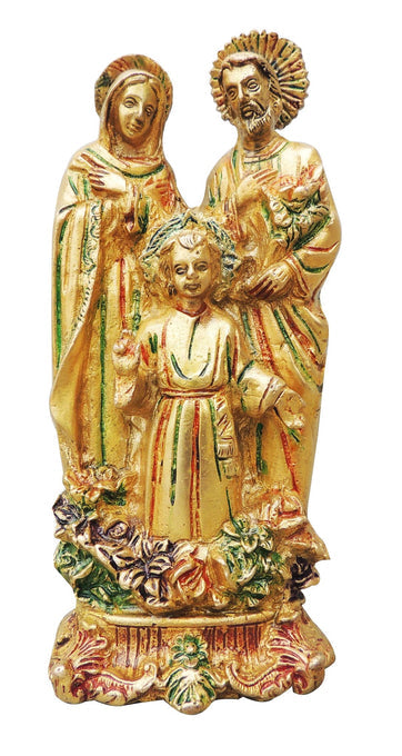 Brass Jesus Family Statue