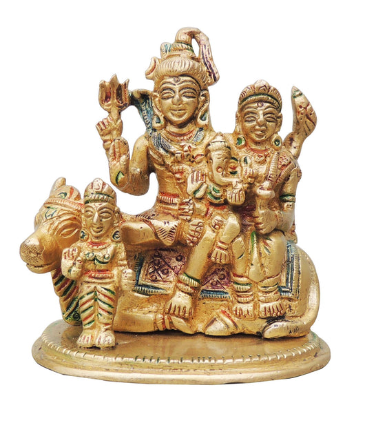 Brass Shiv Parivar Idol Statue