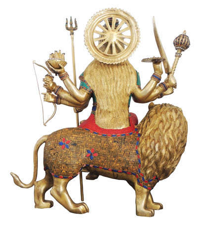 Brass Durga Ji Goddess Idol Statue