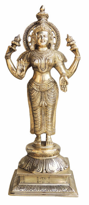 Laxmi Ji Statue With Brass