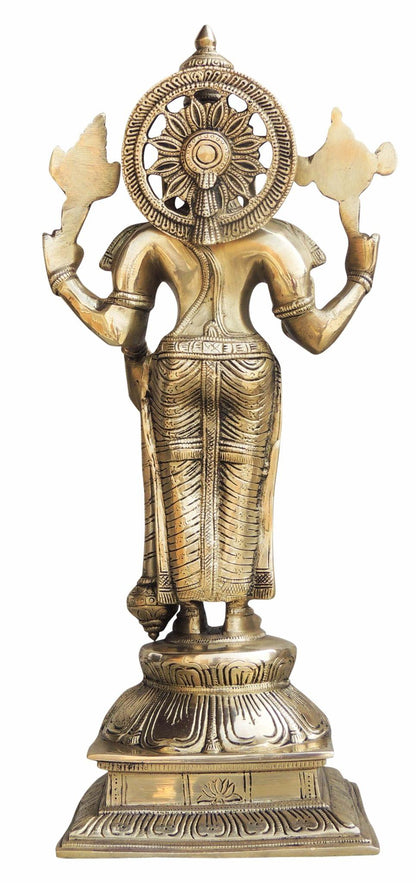 Brass Vishnu Ji God Idol Statue