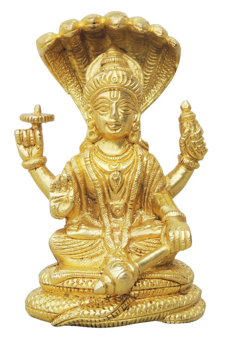 Brass Nariane With Sheshnaag God Statue