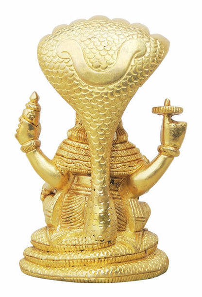 Brass Nariane With Sheshnaag God Statue