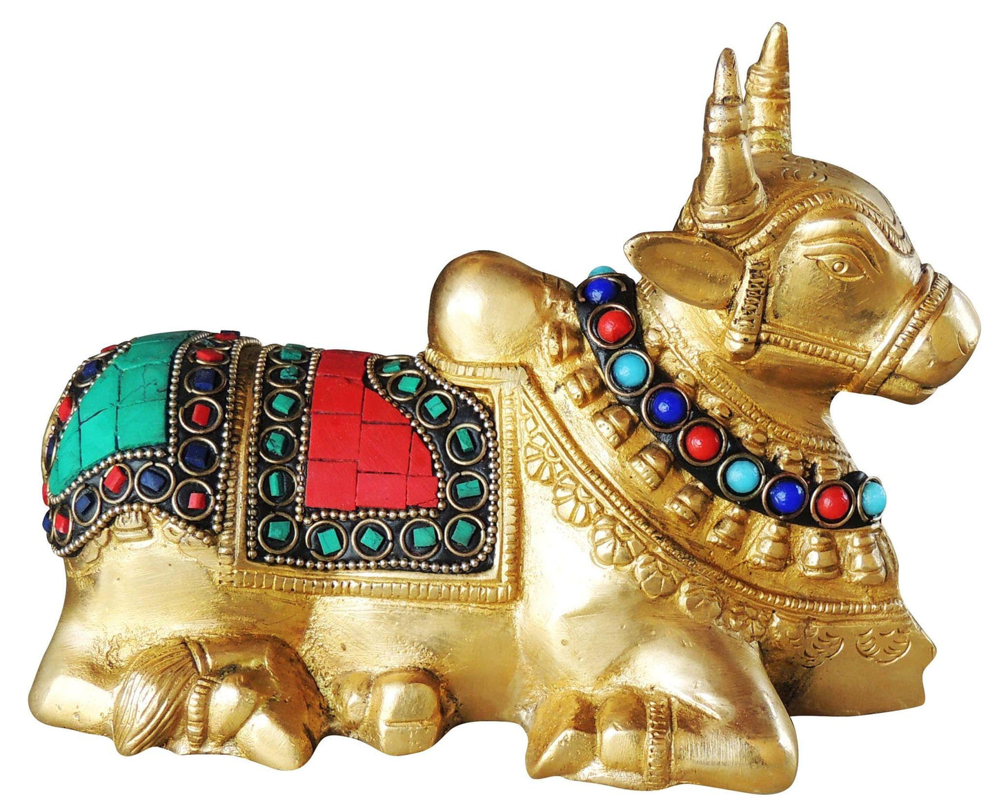 Brass Nandi Idol Statue