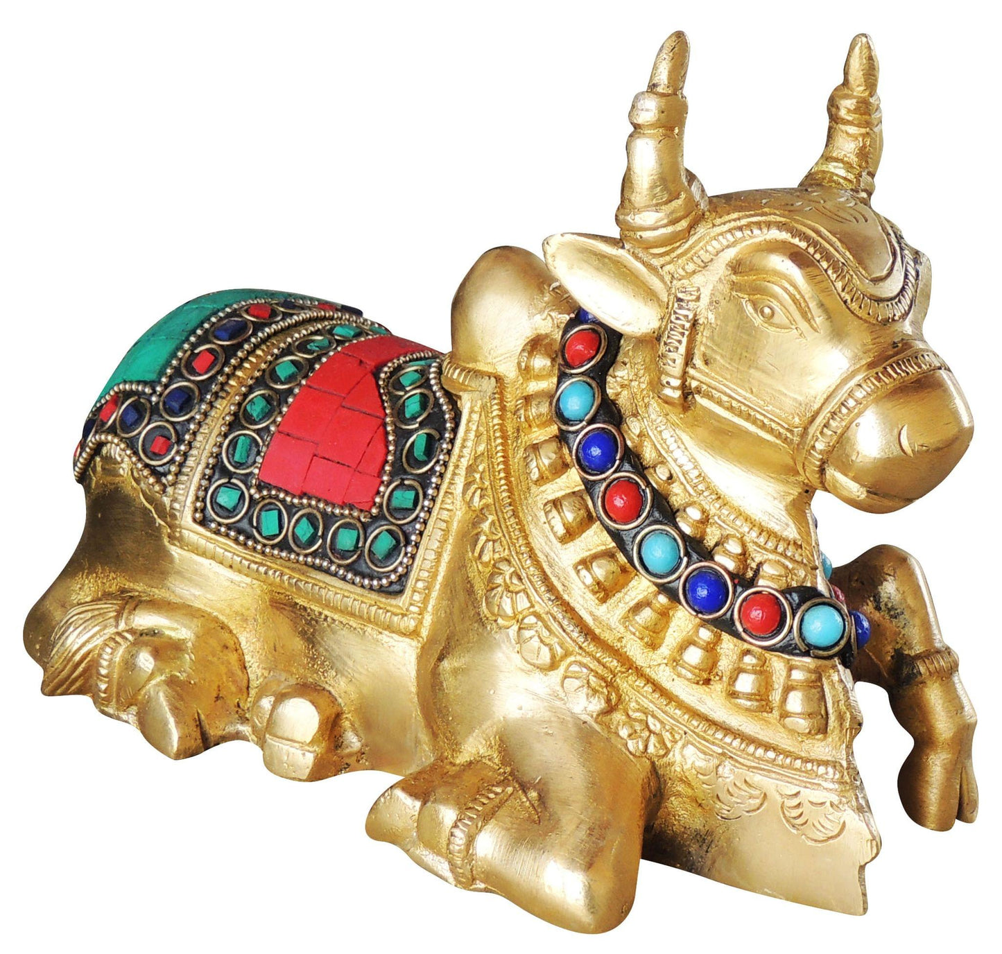 Brass Nandi Idol Statue