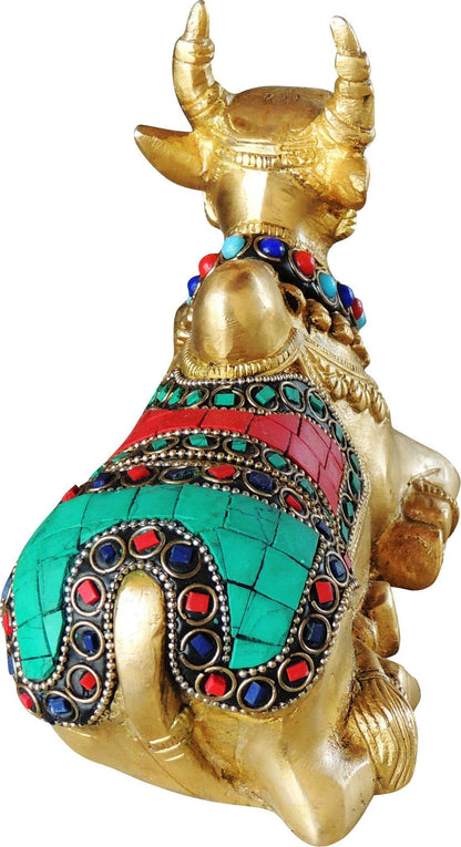 Brass Nandi Idol Statue