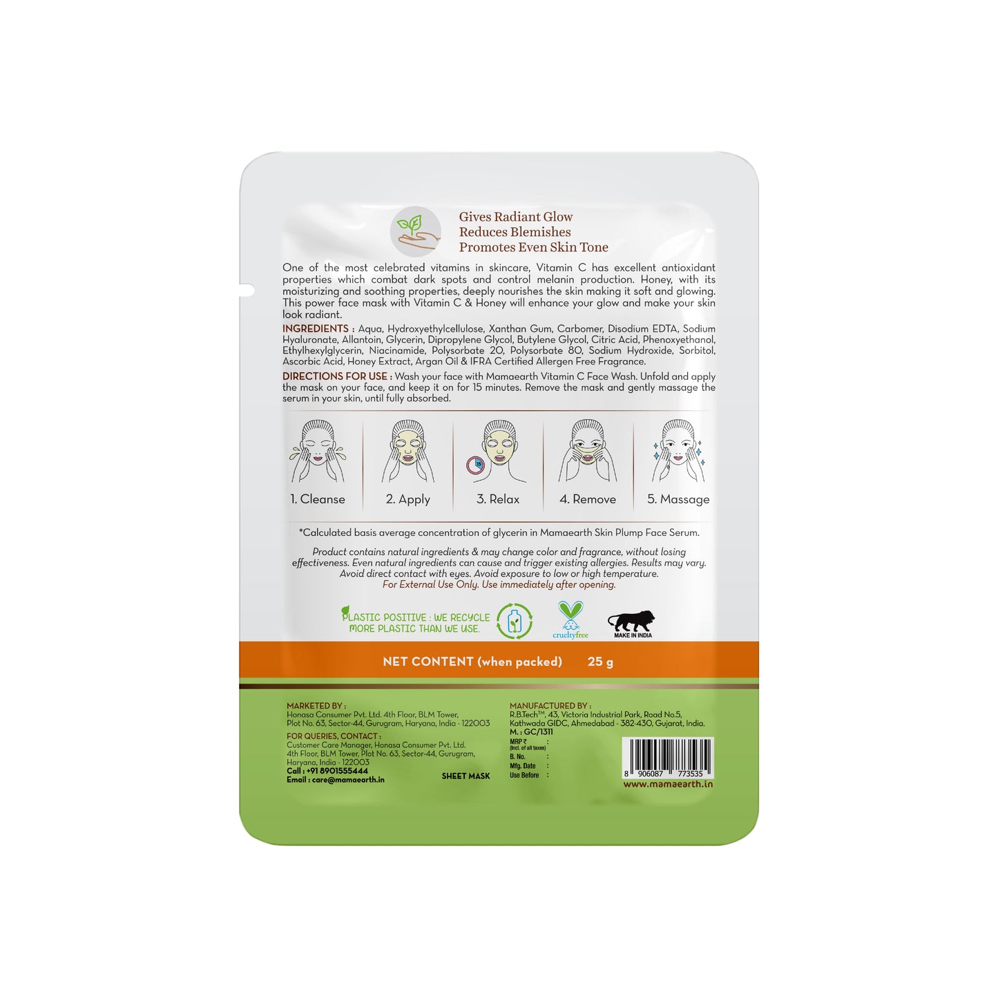 Mamaearth-Vitamin-C-Bamboo-Sheet-Mask-with-Vitamin-C-&-Honey-for-Skin-Illumination