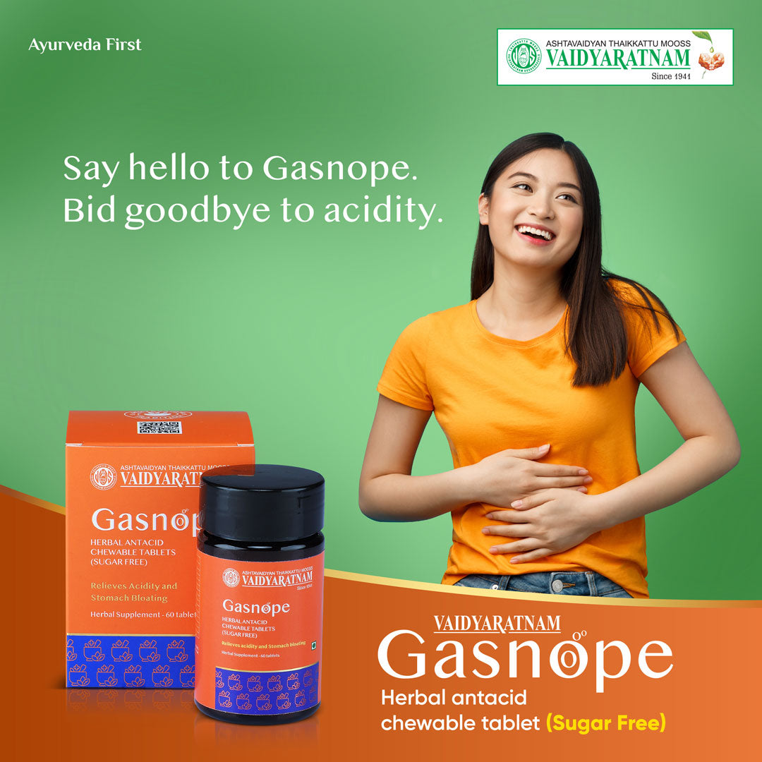 Vaidyaratnam Gasnope Tablet Combo 