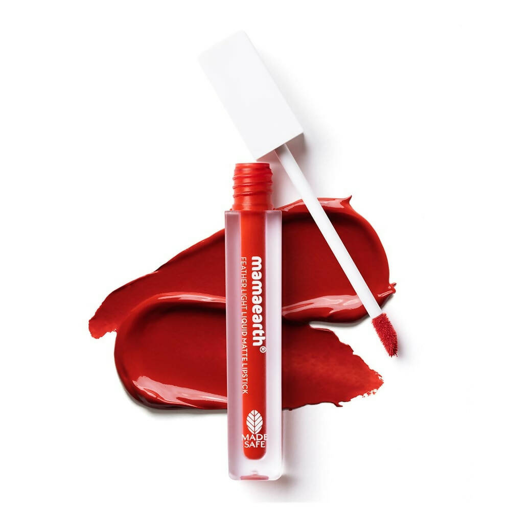 Mamaearth Feather Light Liquid Matte Lipstick | Red Cranberry