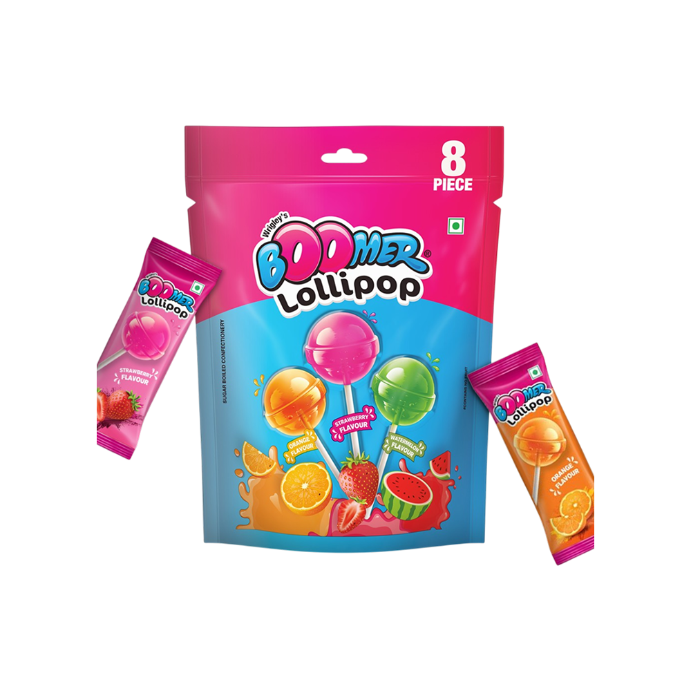 Boomer Classic Assorted Flavour Lollipop