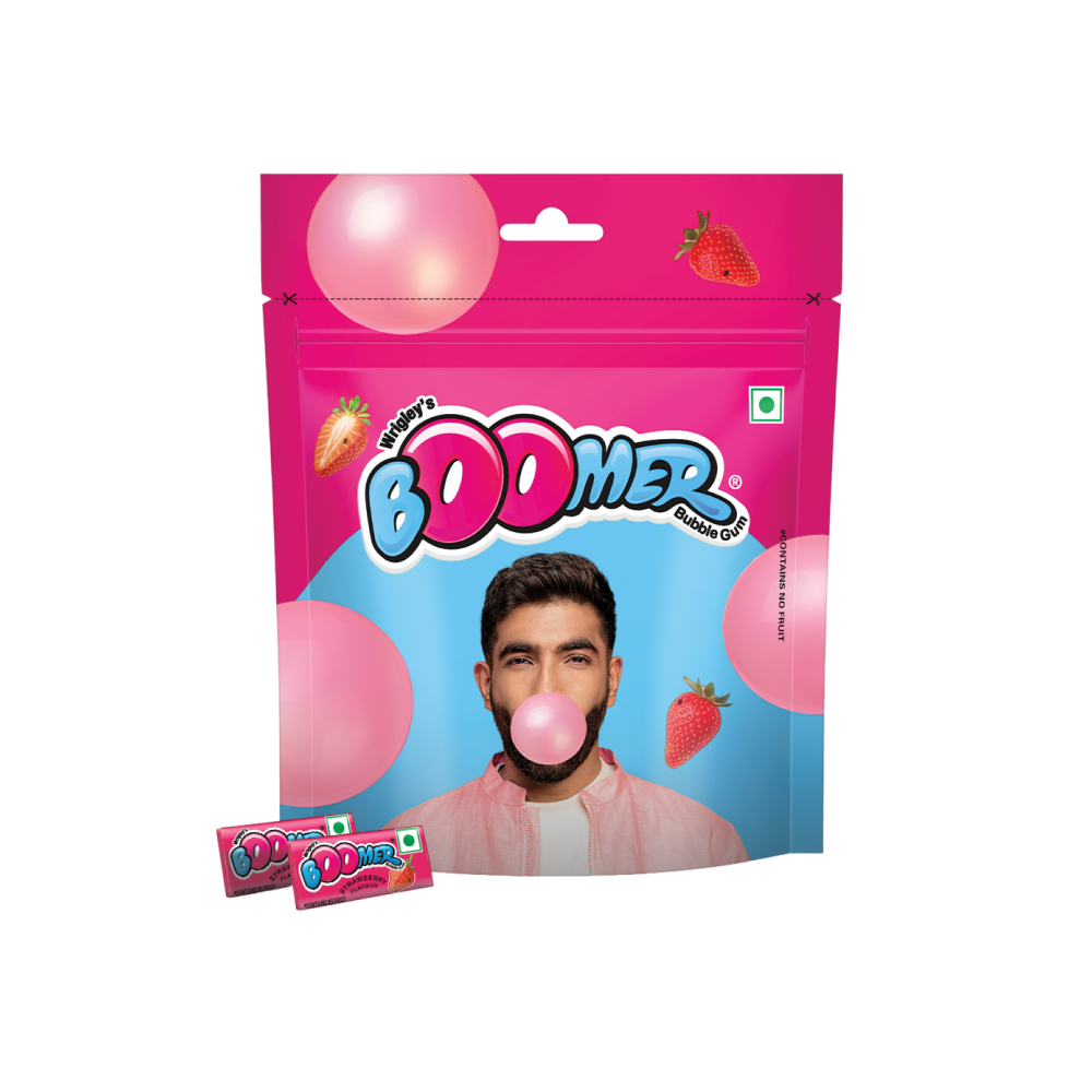 Boomer Strawberry Flavoured Bubble Gum