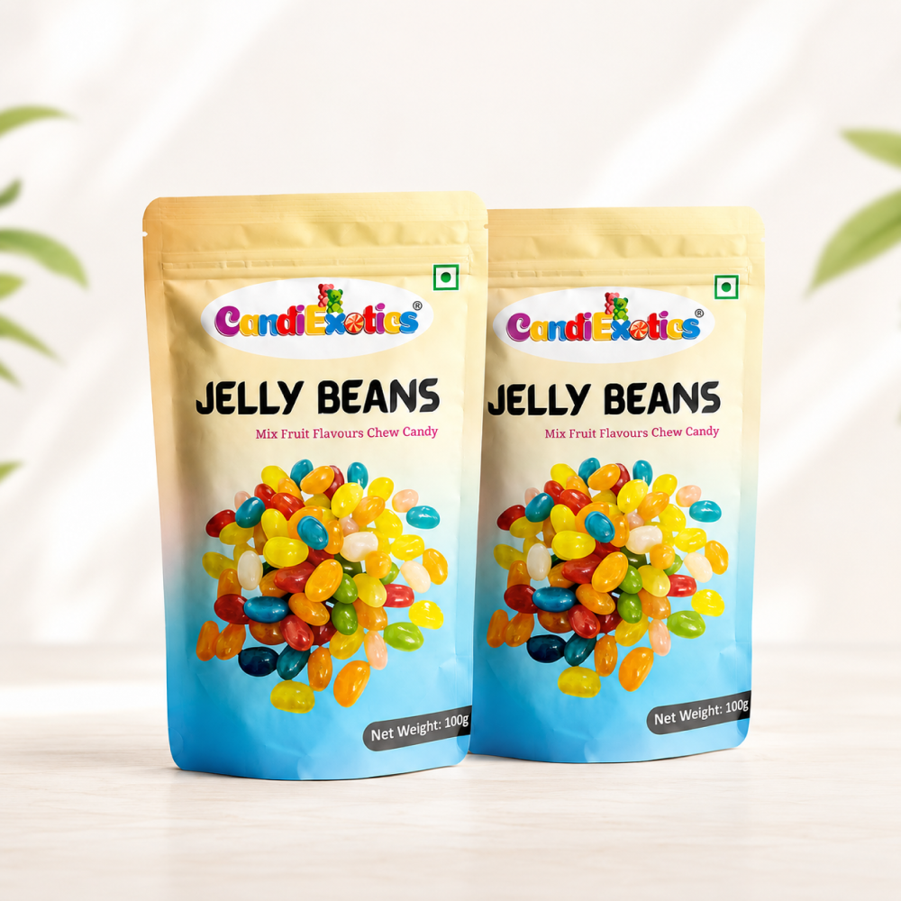 CandiExotics Mix Fruit Jelly Beans Popping Candy