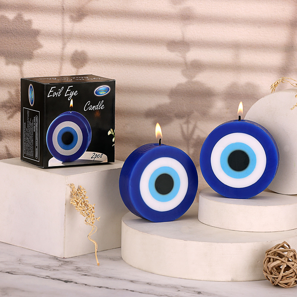 Parkash Candles Evil Eye Shaped Designer Candle (Unscented)