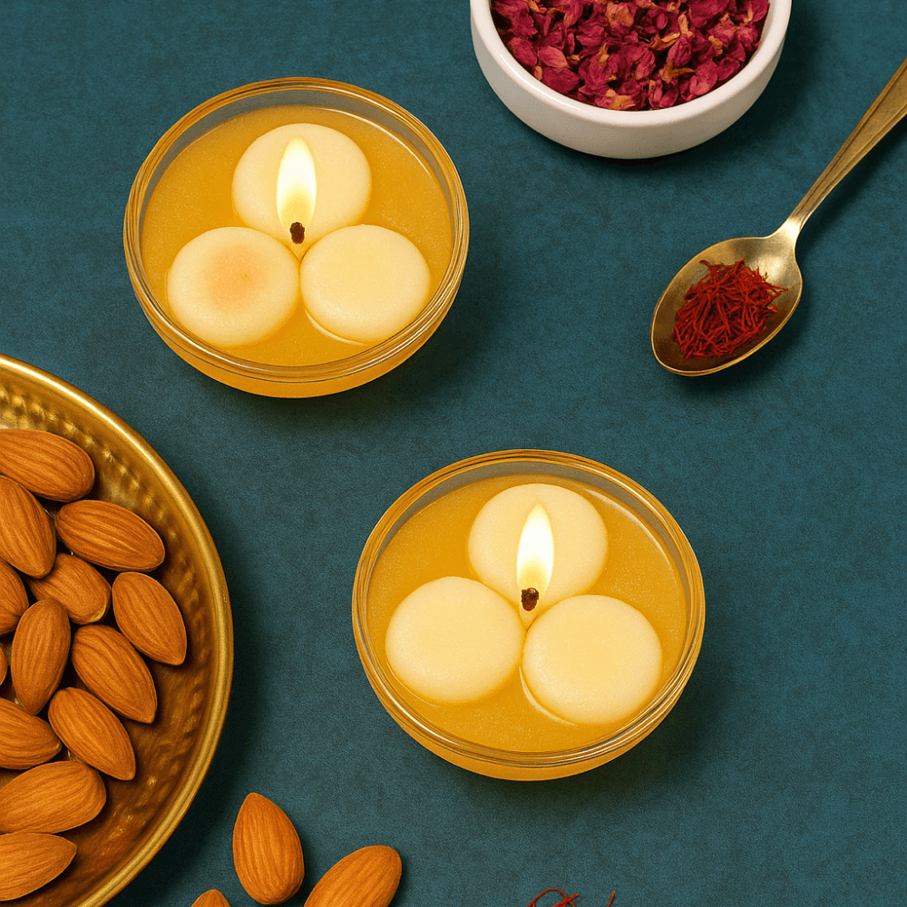 Parkash Candles Raj Bhog Sweet Shaped Designer Candle (Unscented)