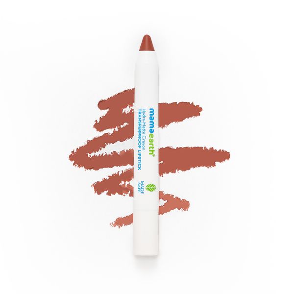 Mamaearth Hydra-Matte Crayon Transferproof Lipstick Cappuccino Brown