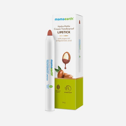 Mamaearth Hydra-Matte Crayon Transferproof Lipstick Cappuccino Brown