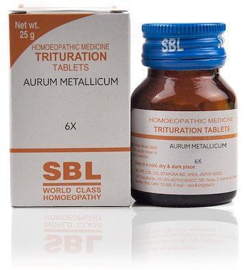 SBL Aurum Metallicum Trituration Tablet 6X