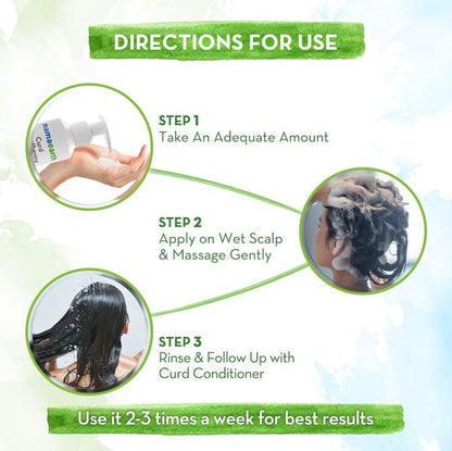 Mamaearth Curd Smoothening Shampoo for Smooth and Shiny Hair