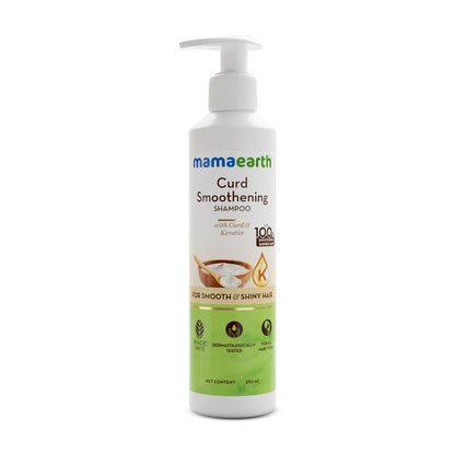 Mamaearth Curd Smoothening Shampoo for Smooth and Shiny Hair