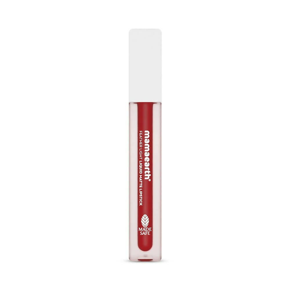 Mamaearth Feather Light Liquid Matte Lipstick | Red Cranberry