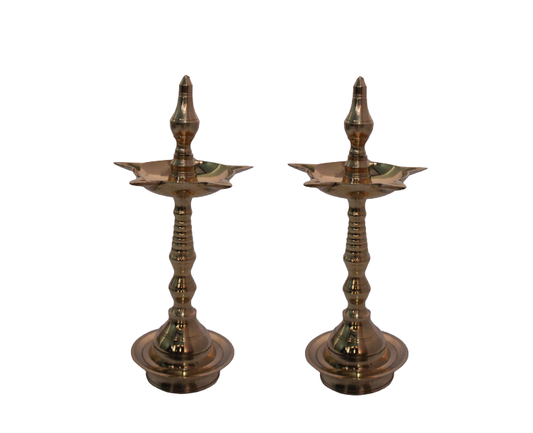 Brass Traditional Kerala Deepak Set |Pack Of 2