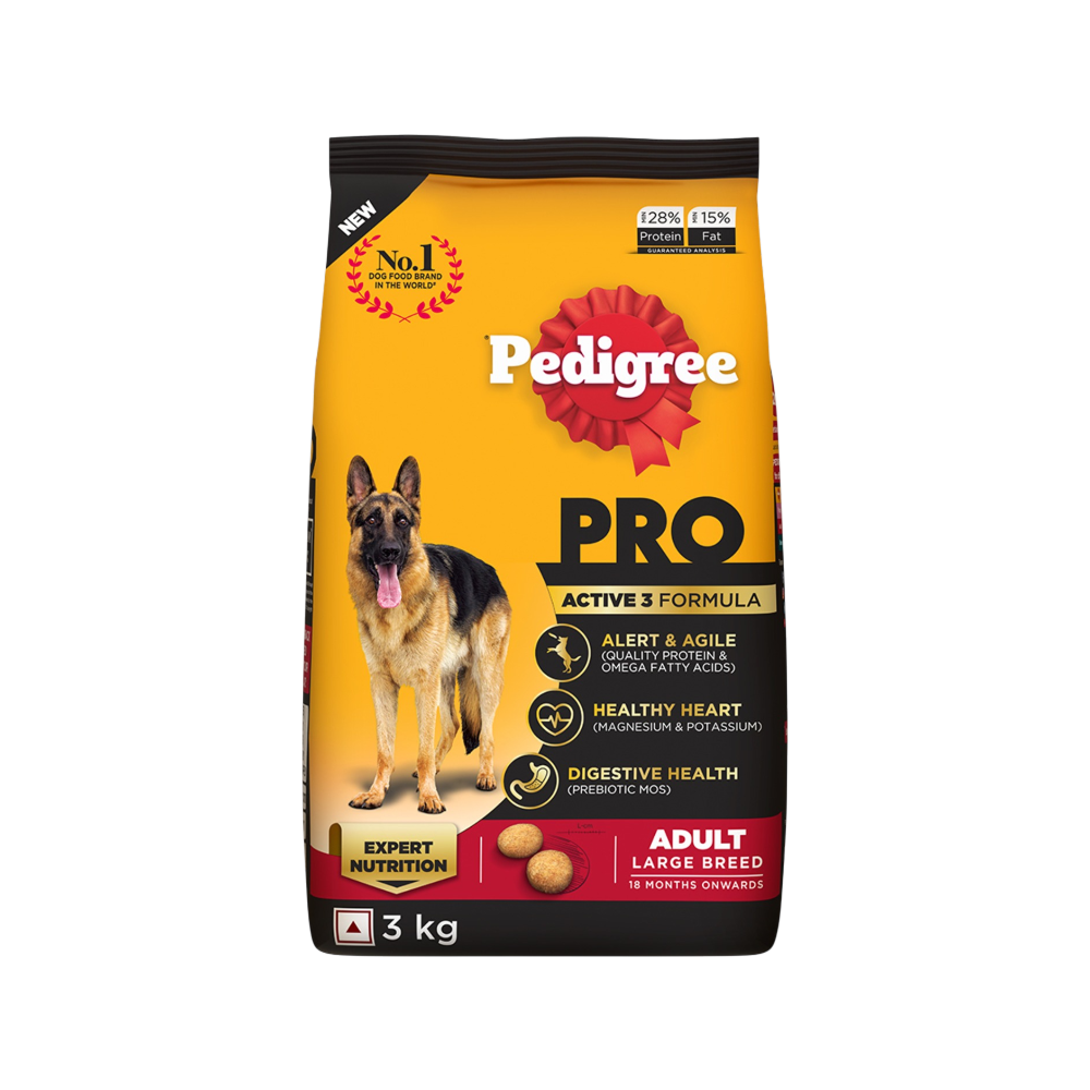 Pedigree PRO Adult Large Breed Dry Dog Food (18 months+)
