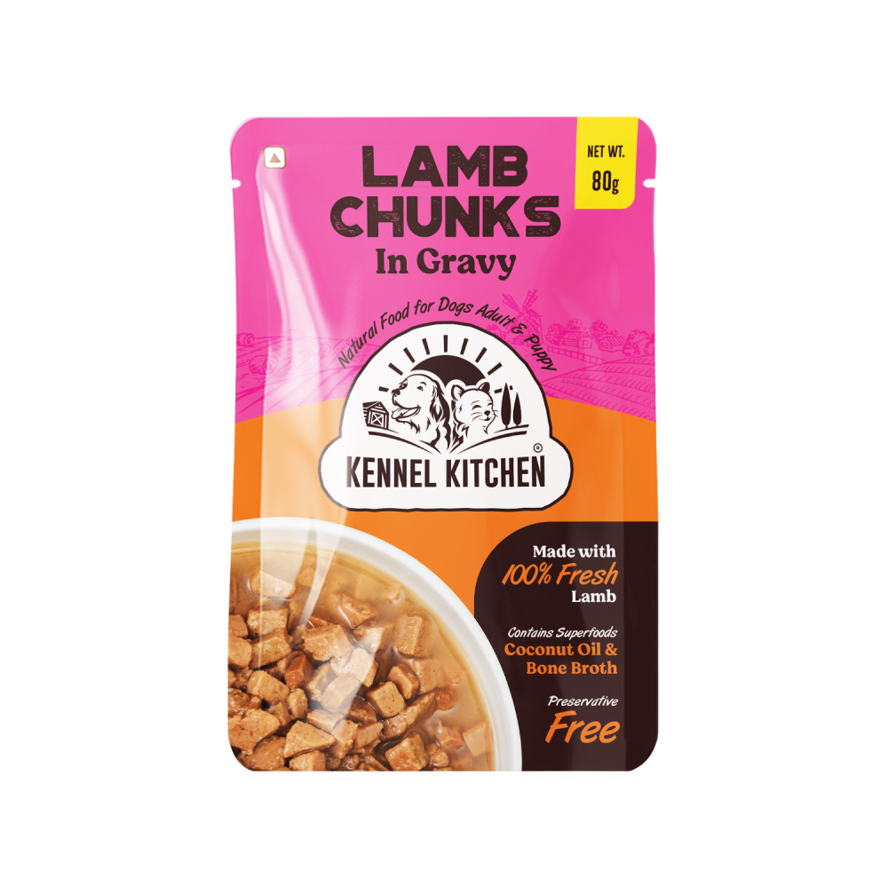 Kennel Kitchen Lamb Chunks in Gravy Wet Dog Food (Adult & Puppy)
