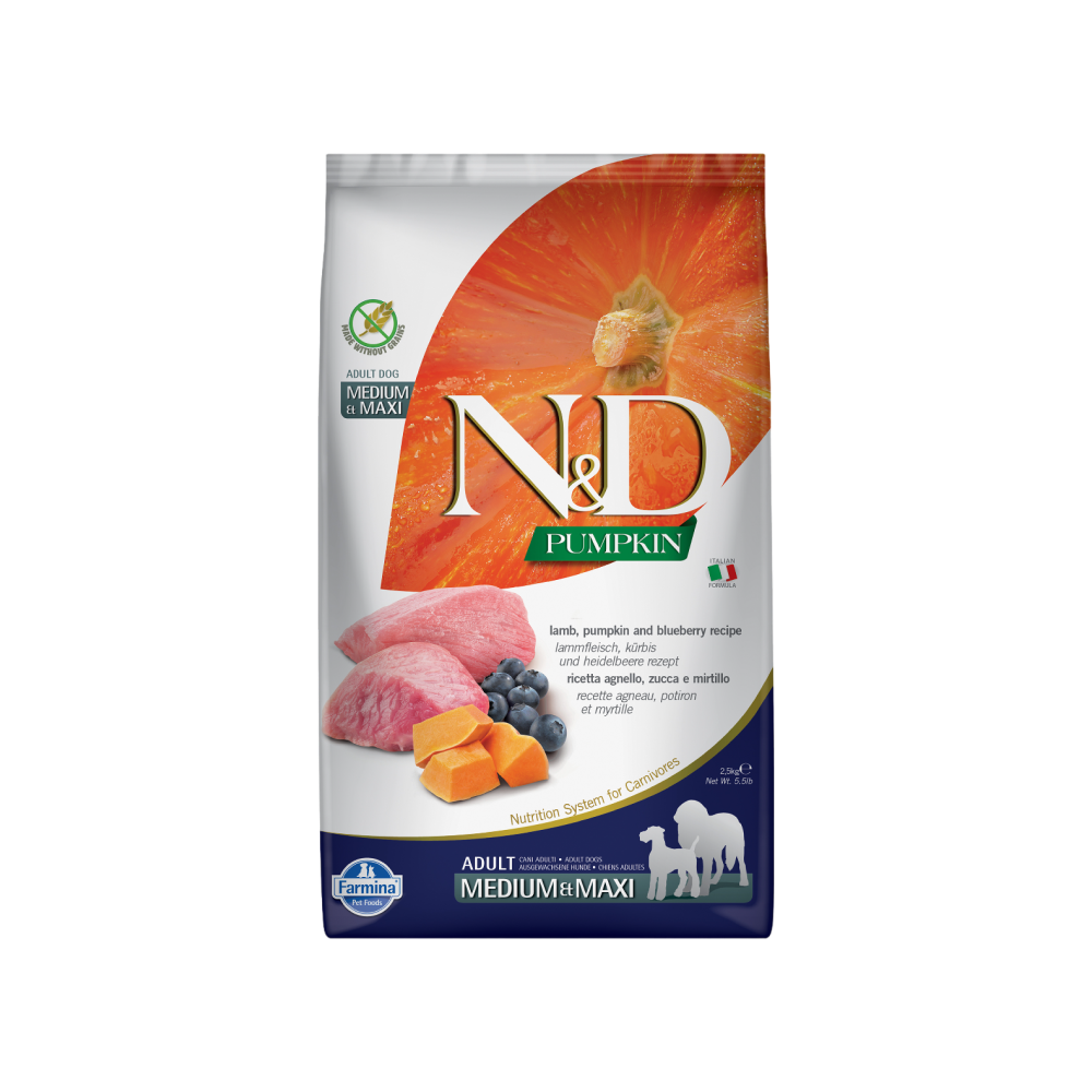 Farmina N&D Pumpkin-Dry Dry Dog Food (Lamb & Blueberry)