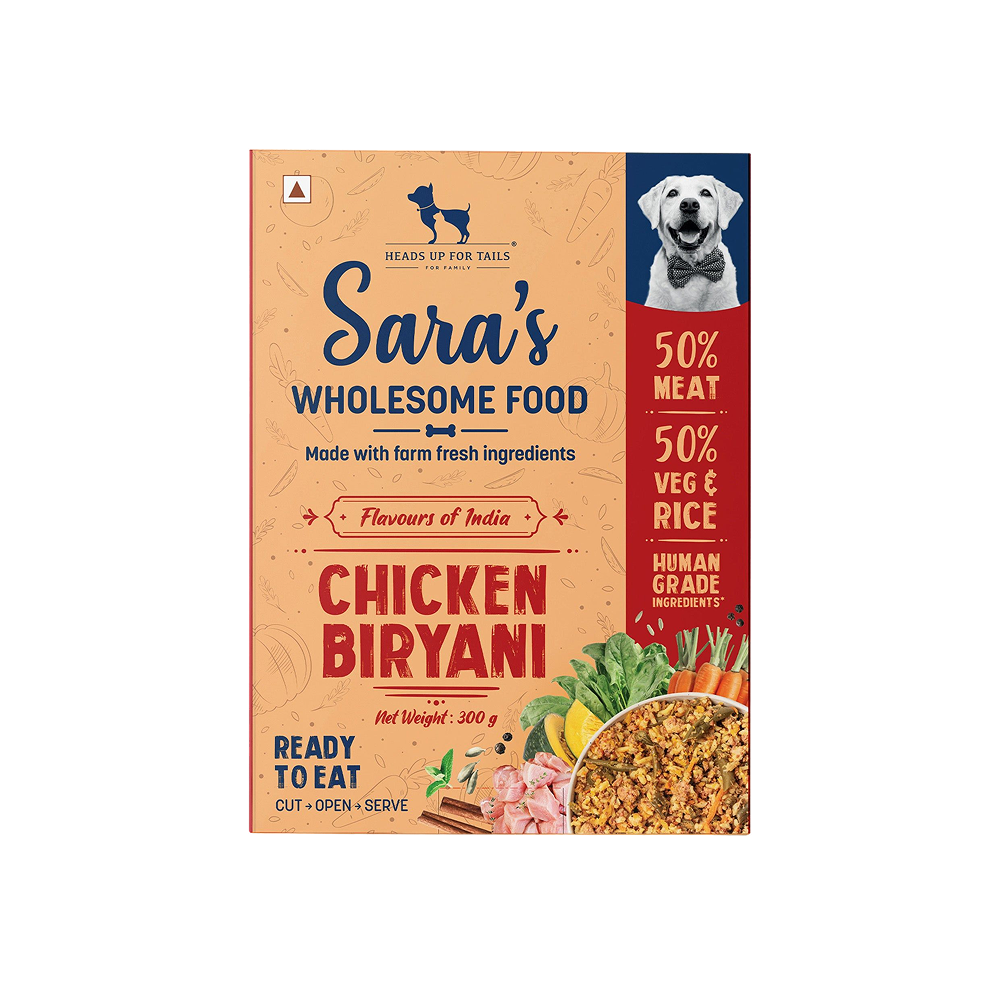 HUFT Sara's Wholesome Chicken Biryani Fresh Dog Food