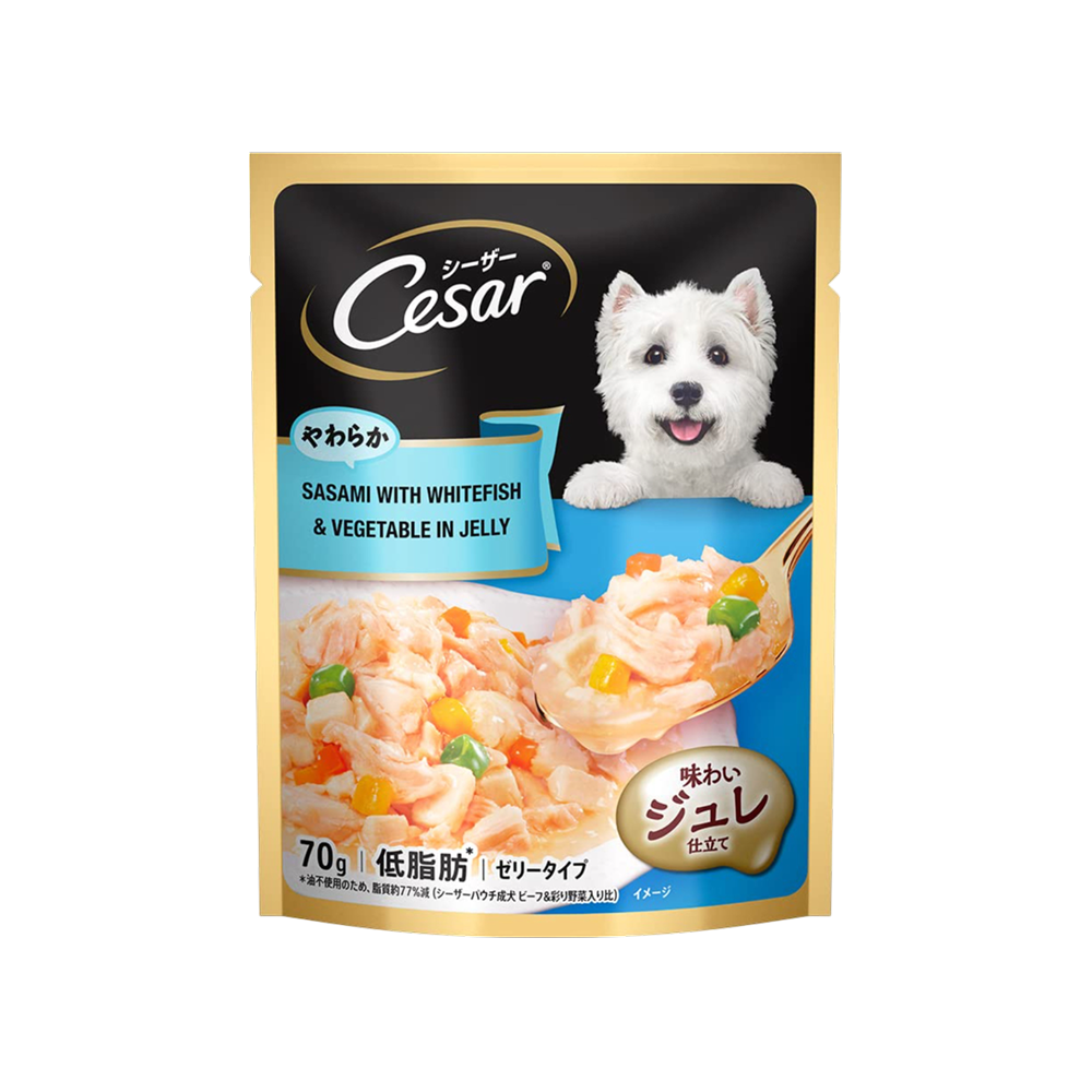 Cesar Adult Wet Dog Food - Sasami with Whitefish & Vegetables