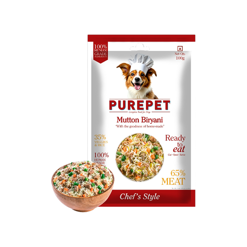 PurePet Mutton Biryani Fresh Dog Food